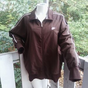 Nike Track Jacket Y2K Brown Medium